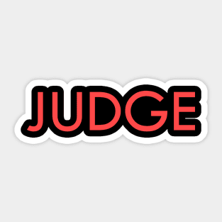 Judge Sticker